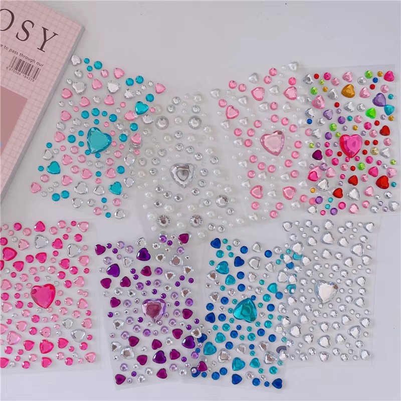 Beauty Gems Makeup - 3D ブライトグリッターステッカー顔用クリスタルラインストーン DIY フェイシャルステッカー一時的な新しいジュエリーステッカーフェスティバルメイクアップ