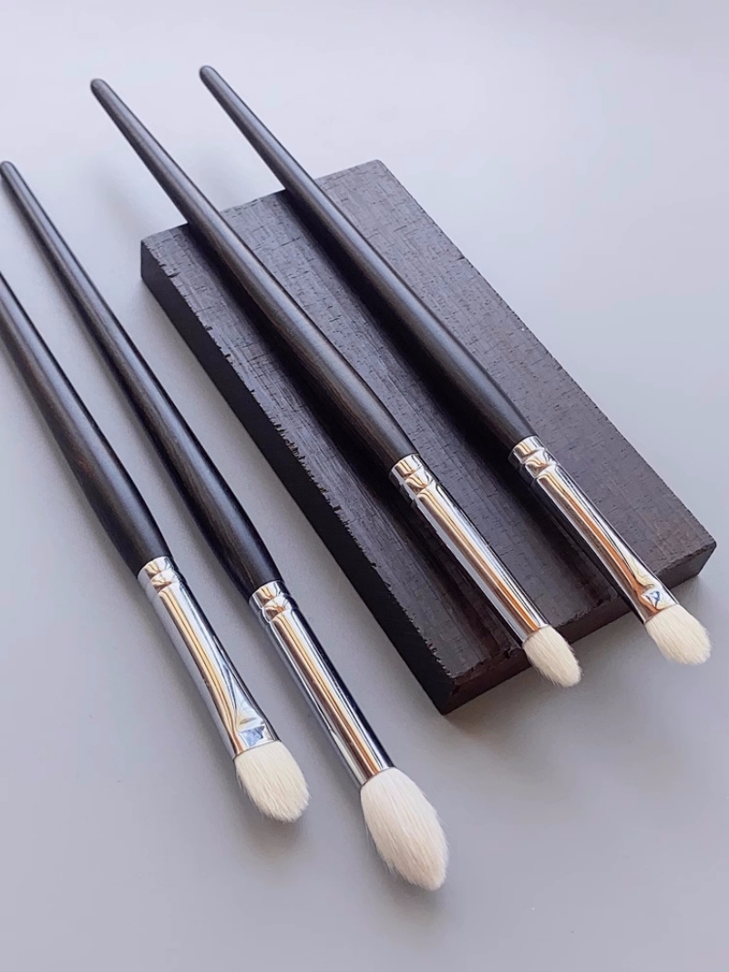 Makeup Beauty Set - アイシャドウチックスブラシ贅沢で上質なヤギの毛ハンドルアイシャドウメイクブラシ美容ツール