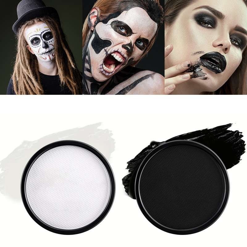 Beauty Makeup Pictures - 30G プロフェッショナルフェイス＆ボディペイント、安全、ハロウィンやクリスマスのメイクアップ用単色、水で活性化するフェイス＆ボディペイント