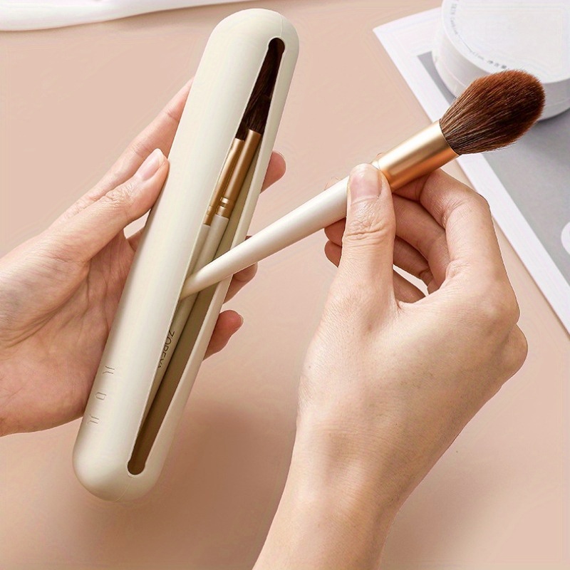 Beauty Makeup Case - 化粧バッグ化粧ブラシポーチ化粧品オーガナイザートラベルホルダー収納ブラシケースブラシシリコンポルタカネタ