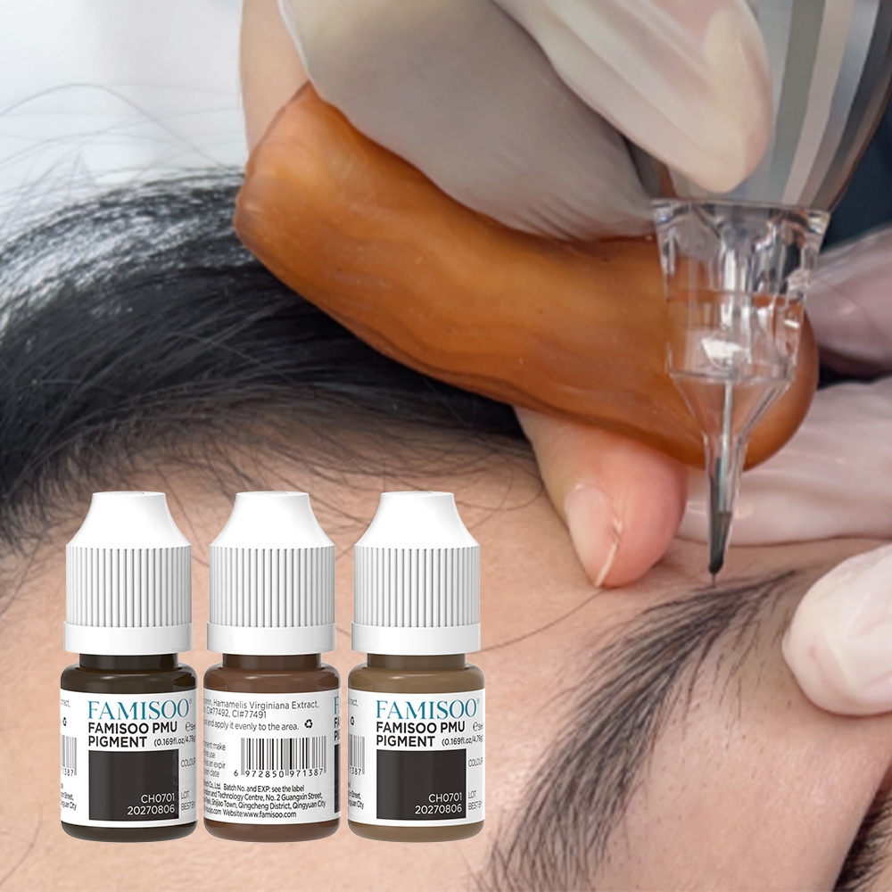 Beauty Makeup Pictures - FAMISOO 5 ミリリットルカラータトゥー Microblading ペイントインク顔料半永久ボディアート眉毛リップアイライナーメイクアップ製品