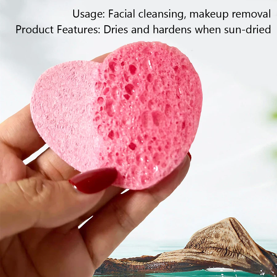 5個入りセルロースフェイススポンジ 圧縮型洗顔マッサージツー - Beauty Makeup Store のレビューと価格