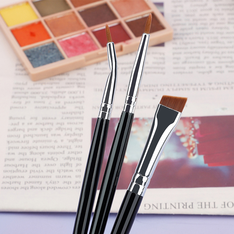 3本入りアイライナーブラシセット、超極細曲線ブラシ、細部メイ - Makeup Beauty Set のレビューと価格