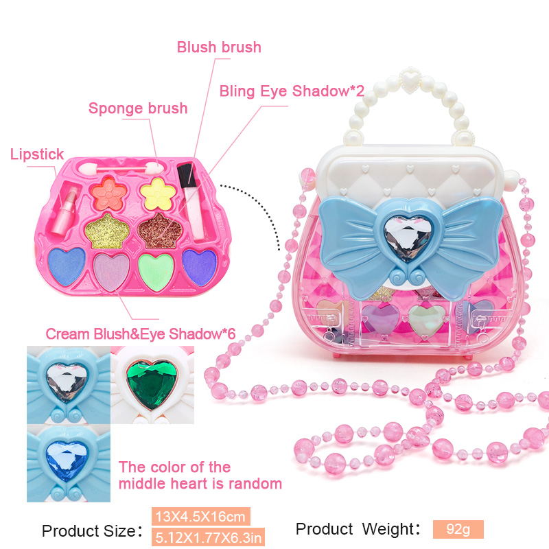 子供用ドレスアップおもちゃセット：メイクアップキット、蝶結び - Beauty Makeup Kit For Kids のレビューと価格