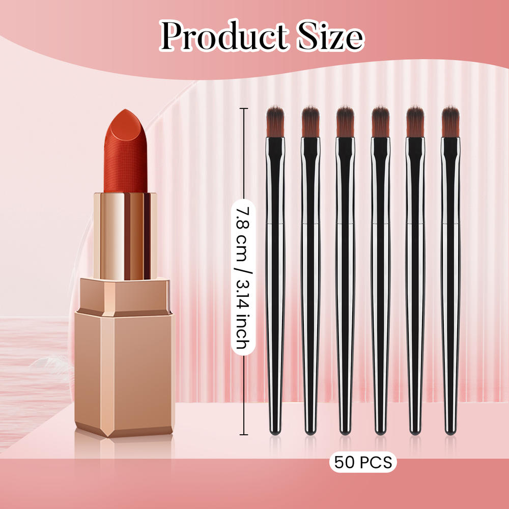 50/100 個使い捨てリップブラシセット口紅グロスワンドア - Beauty Makeup Salon のレビューと価格