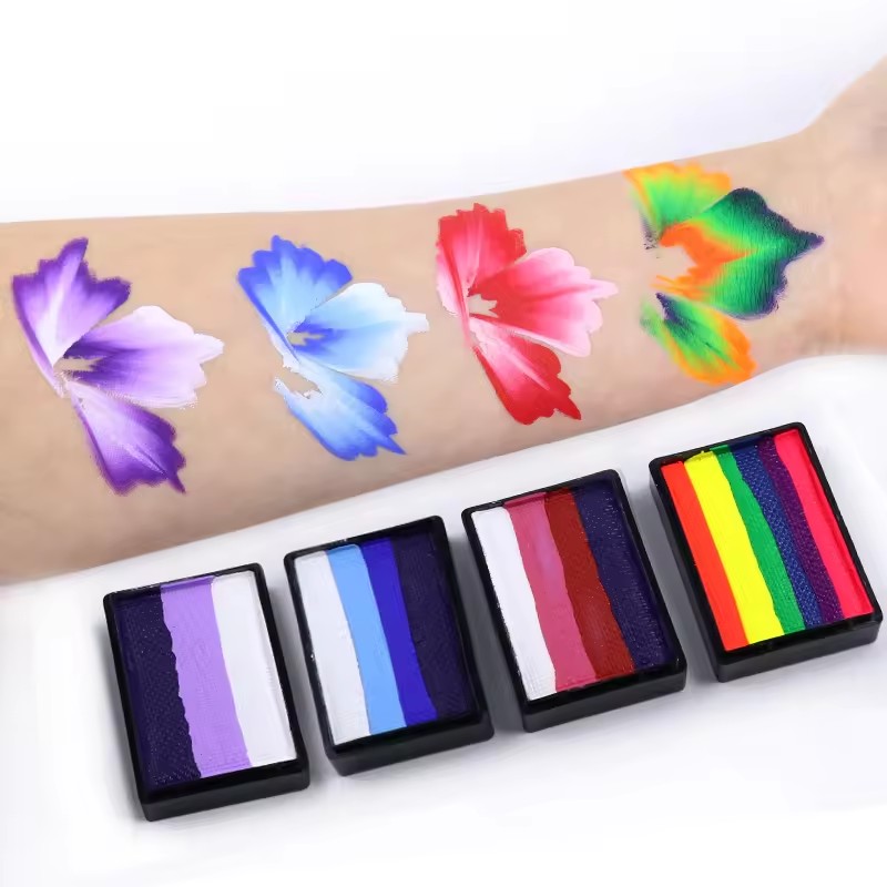 30 グラム水ベースのレインボースプリットケーキフェイスペイ - Beauty Makeup Pictures のレビューと価格