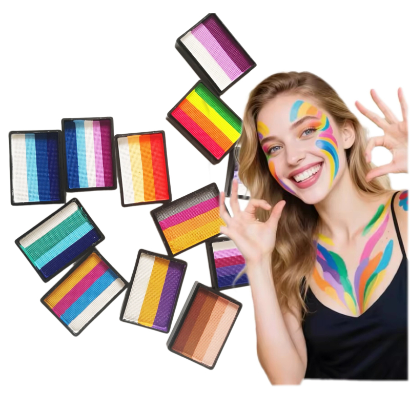 30 グラム水ベースのレインボースプリットケーキフェイスペイ - Beauty Makeup Pictures のレビューと価格