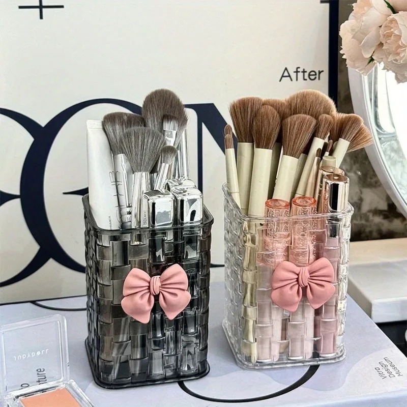 2個入り透明アクリル製アイブロウブラシ収納ボックス（リボン付 - Beauty Makeup Case のレビューと価格