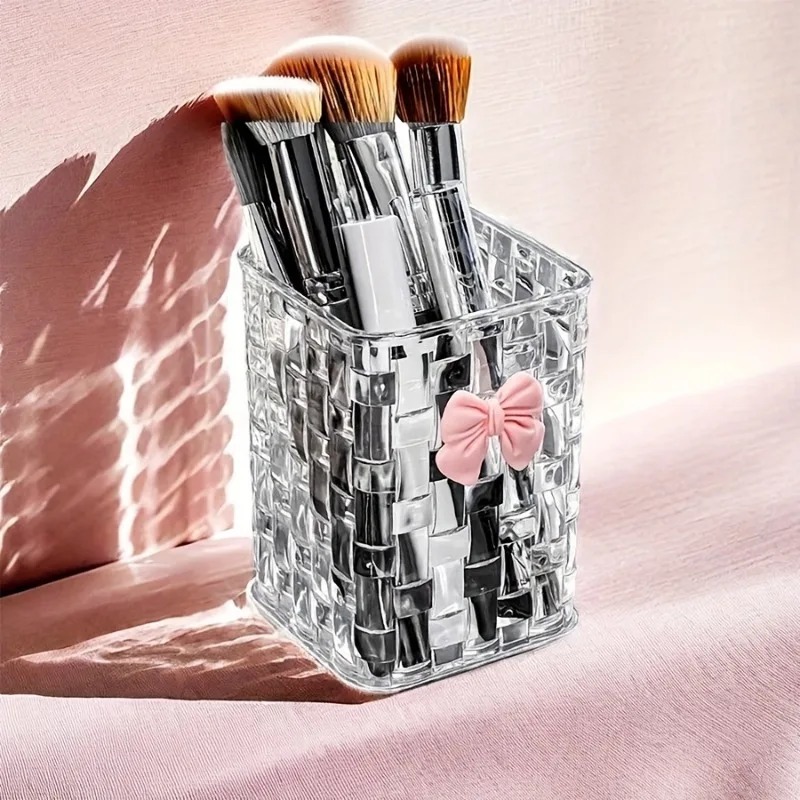 2個入り透明アクリル製アイブロウブラシ収納ボックス（リボン付 - Beauty Makeup Case のレビューと価格