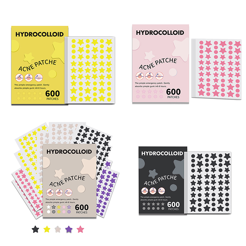 600 ピース/セットスターにきびパッチにきびカラフルな目に - Beauty In Makeup のレビューと価格