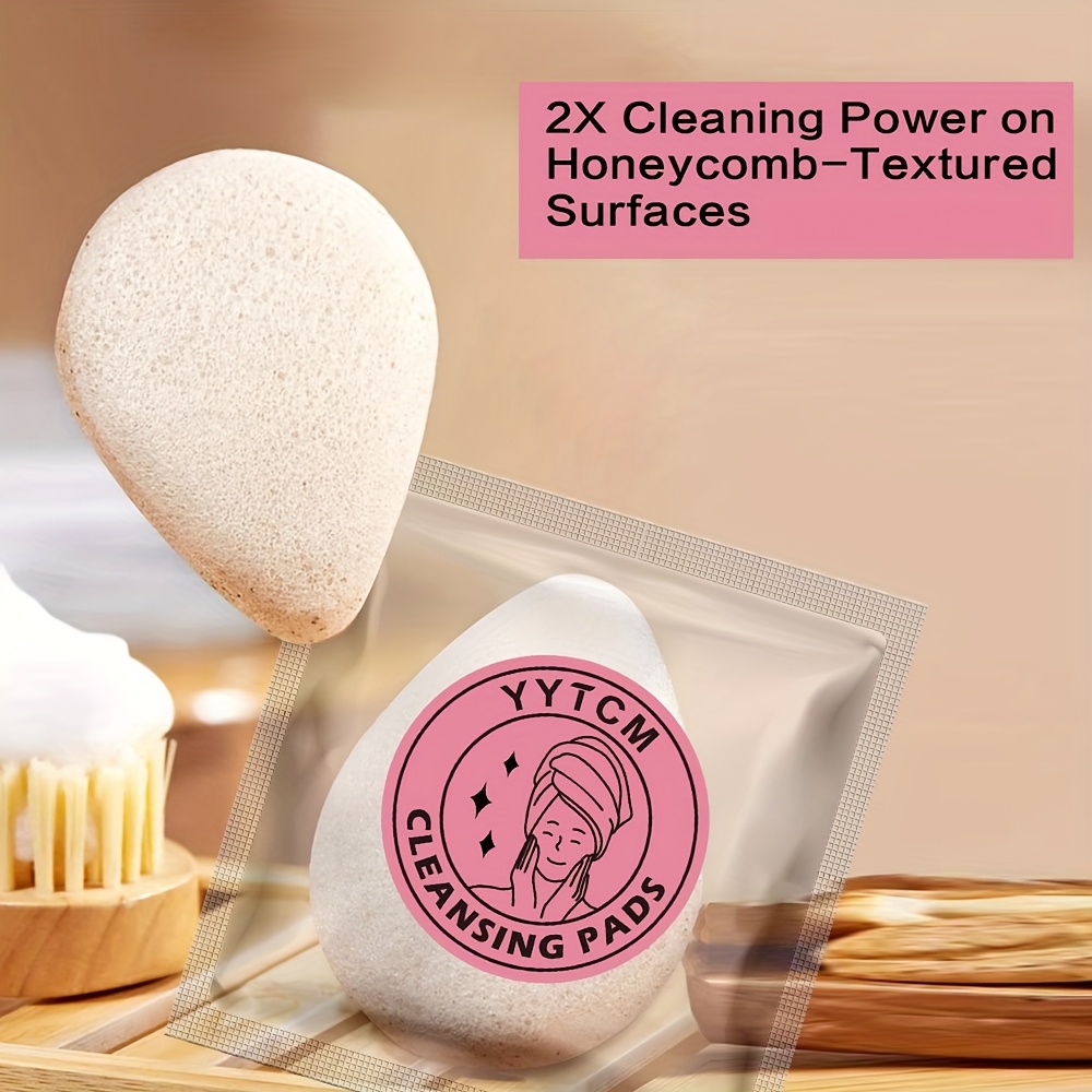 クルミ種子こんにゃく洗顔スポンジ、天然洗顔パフ、メイク落とし - Beauty Makeup Store のレビューと価格