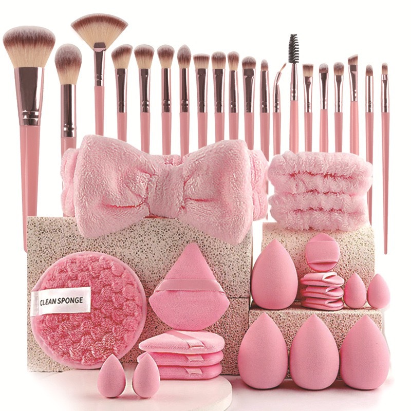 40個入り美容メイクツールコンボセット洗顔メイクパフフルセッ - Beauty Makeup Store のレビューと価格