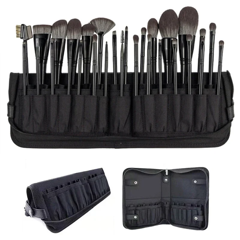 29/23 穴折りたたみ化粧ブラシバッグ女性化粧ブラシツール - Beauty Makeup Case のレビューと価格