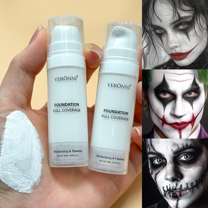 ハロウィン液体ゴス白メイクカラーマッチングファンデーションコ - Beauty Makeup Pictures のレビューと価格